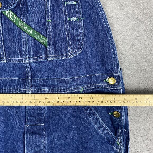Key Imperial Overalls Mens Large Denim Workwear Made USA 90s Chorecore - Picture 9 of 12